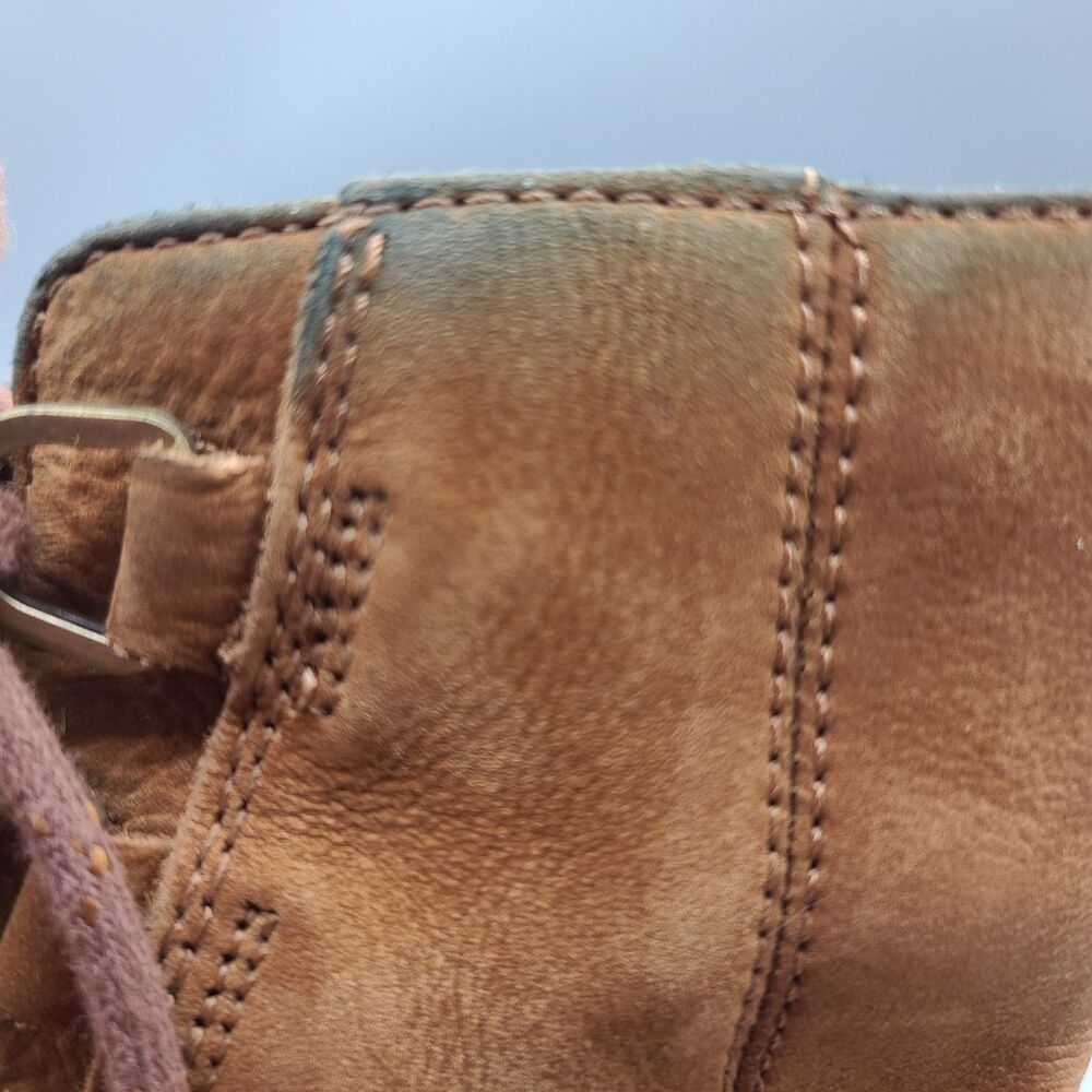 Sorel Phoenix Lace Waterproof Boots Womens US 6 EUR 37 Camel Brown Leather - Picture 12 of 12